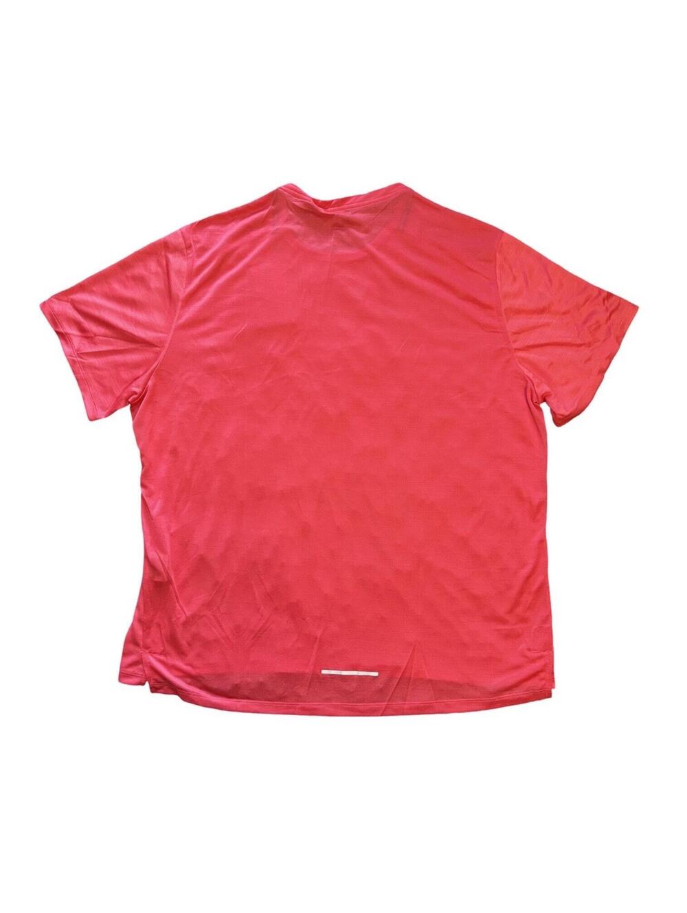 Nike Men's Dri-FIT Miler Short Sleeve Running Shirt 2XL Aster Pink AJ7565-629 - Picture 2 of 9